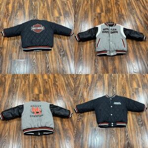 Harley-Davidson Kids Reversible Black & Gray Coat Jacket 24M Toddler Boy Girl